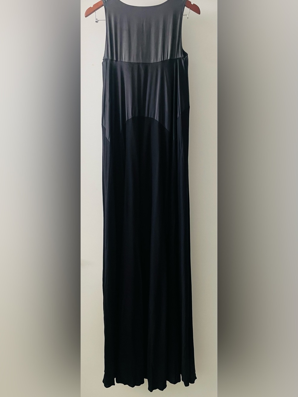 MAISON MARTIN MARGIELA Black Sleeveless Full Wool Double Lined Maxi Dress - Rare - Picture 3 of 9